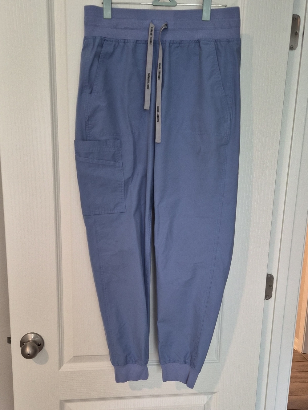 Carhartt Light Blue Women Jogger Pants with Cargo Pocket
